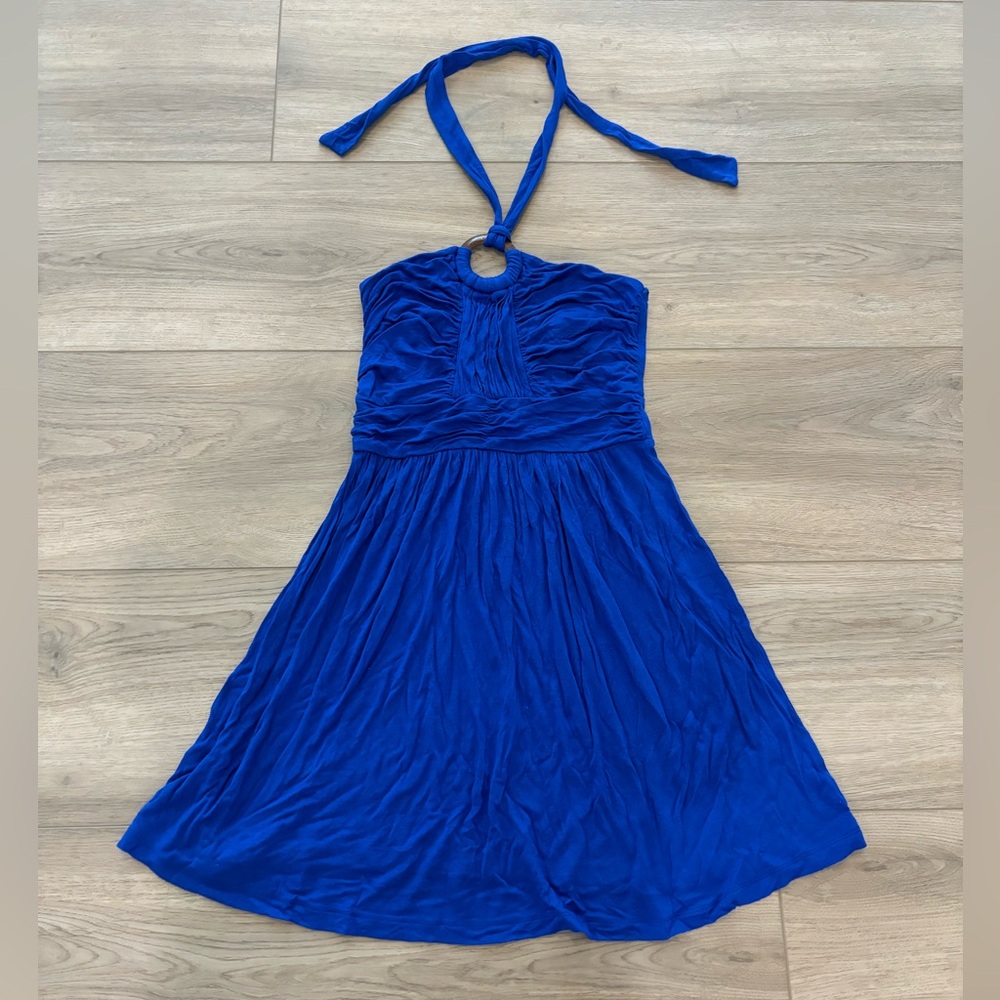 Y2K Tie Neck Sun Dress